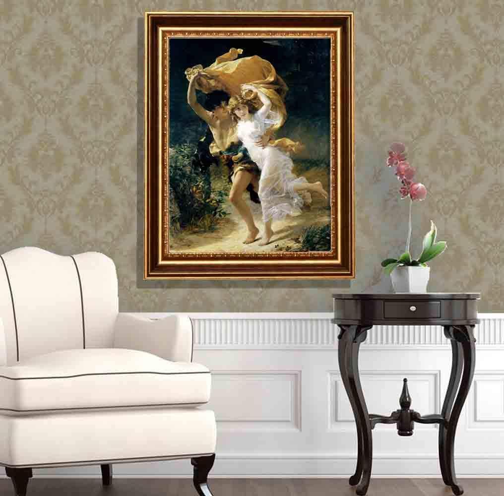 絵画 The STORM Amazon.co.jp: ELITEART -The Storm By Pierre Auguste Cot